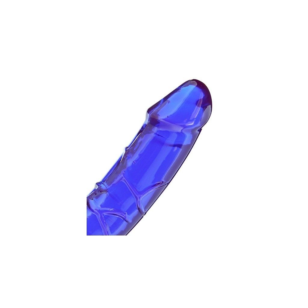 Fallo dildo doppio indossabile per donna senza imbragatura straples purple