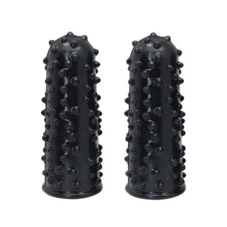 Coppia stimolatori vaginali da dito neri