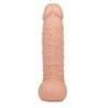Dildo realistico e testicoli pelle chiara Dildo realistico e testicoli pelle chiara