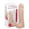 Dildo realistico e testicoli pelle chiara Dildo realistico e testicoli pelle chiara