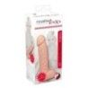 Dildo realistico e testicoli pelle chiara Dildo realistico e testicoli pelle chiara