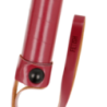 Frusta flogger pelle vegana rossa/gialla 28cm Frusta flogger pelle vegana rossa/gialla 28cm