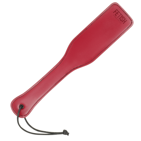 Sculacciatore Paddle in pelle vegana rosso