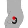 Vibratore prostata silicone nero 12 cm Vibratore prostata silicone nero 12 cm
