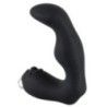 Vibratore prostata silicone nero 12 cm Vibratore prostata silicone nero 12 cm