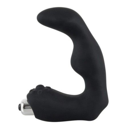 Vibratore prostata silicone nero 12 cm