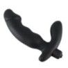 Vibratore doppio dildo realistico con stimolatore clitoride in silicone nero Vibratore doppio dildo realistico con stimolatore clitoride in silicone nero