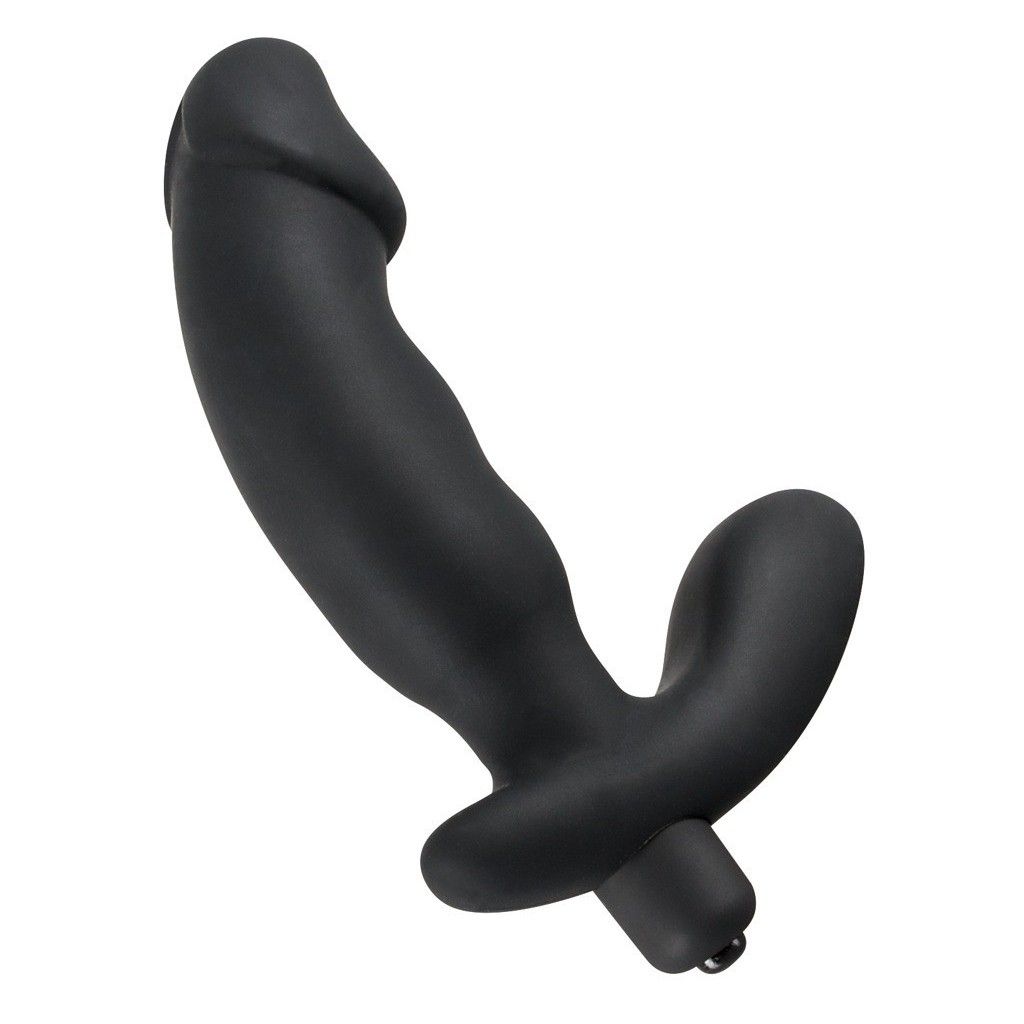 Vibratore doppio dildo realistico con stimolatore clitoride in silicone nero Vibratore doppio dildo realistico con stimolatore clitoride in silicone nero