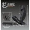 Vibratore doppio dildo realistico con stimolatore clitoride in silicone nero Vibratore doppio dildo realistico con stimolatore clitoride in silicone nero