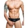 Jockstrap con anello pene nero Dngeon Jockstrap con anello pene nero Dngeon