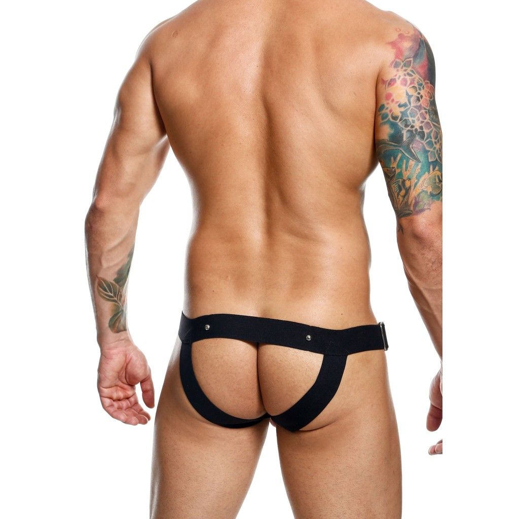 Slip con anello fallico nero DNGEON Cockring Jockstrap