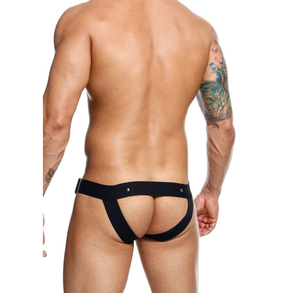 Slip con anello fallico nero DNGEON Cockring Jockstrap