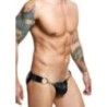 Jockstrap sexy nero con catena + clip Dngeon