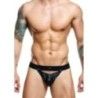 Jockstrap sexy con borchie di Dngeon nero Jockstrap sexy con borchie di Dngeon nero