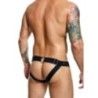 Jockstrap sexy con borchie di Dngeon nero Jockstrap sexy con borchie di Dngeon nero