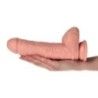 Fallo realistico testicoli Aiace chiaro 25 cm