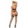 Completo intimo 3 pz pizzo floreale nero Completo intimo 3 pz pizzo floreale nero