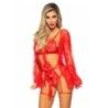 Completo sexy pizzo 3 pz rosso Completo sexy pizzo 3 pz rosso