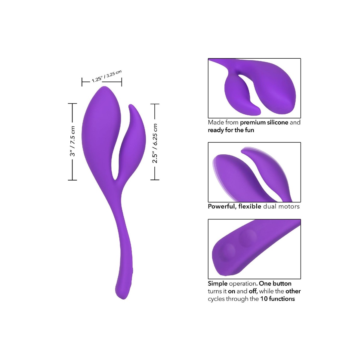 Vibratore vaginale anale Silicone Marvelous Climaxer