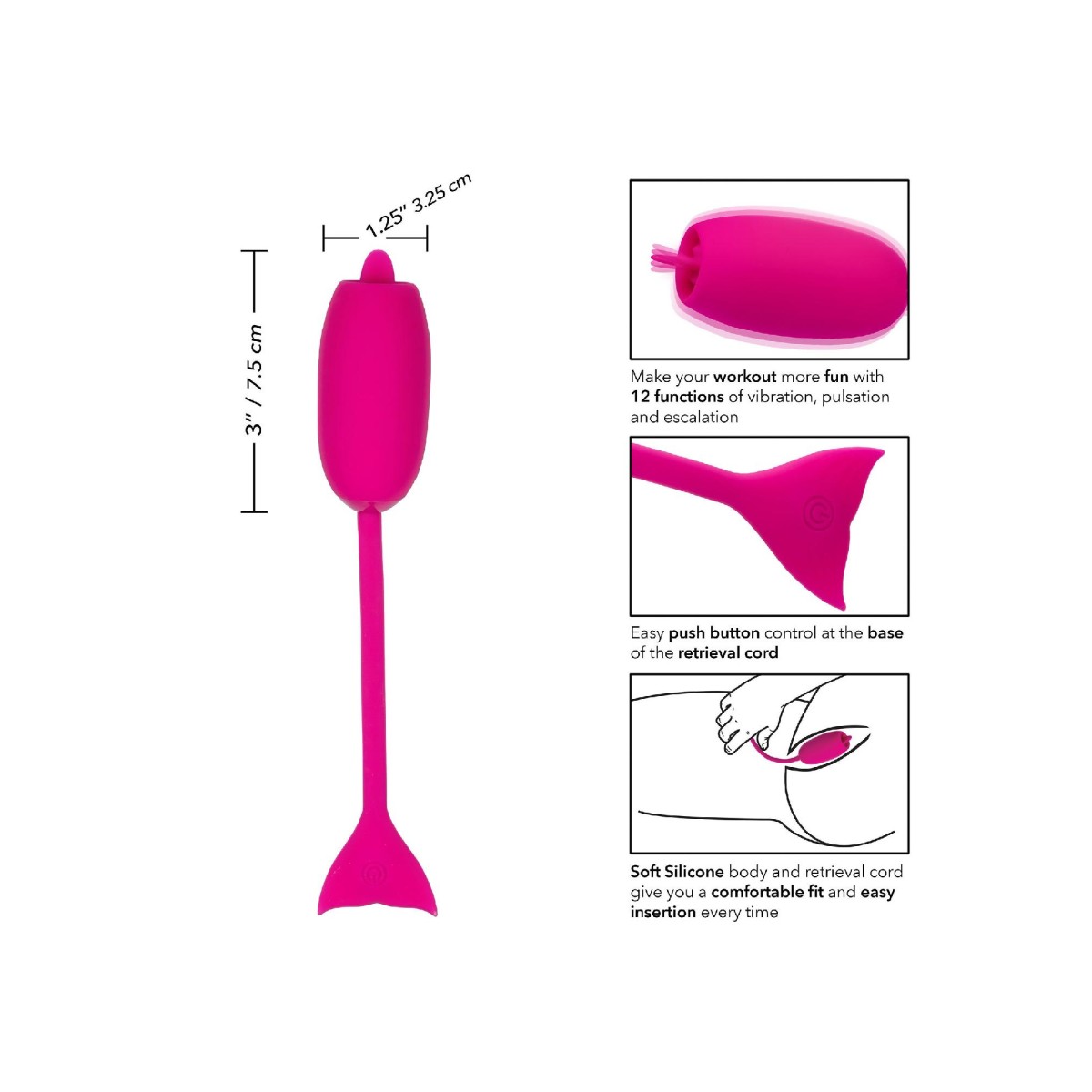 Ovulo vaginale vibrante Rechargeable Kegel Teaser