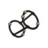 Anello fallico doppio in silicone con sfere Anello fallico doppio in silicone con sfere