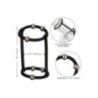 Anello fallico doppio in silicone con sfere Anello fallico doppio in silicone con sfere