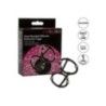 Anello fallico doppio in silicone con sfere Anello fallico doppio in silicone con sfere