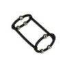 Anello fallico doppio in silicone con sfere Anello fallico doppio in silicone con sfere