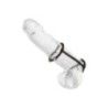 Anello fallico doppio in silicone con sfere Anello fallico doppio in silicone con sfere