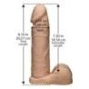 Fallo con testicoli e imbracatura a slip 20cm Fallo con testicoli e imbracatura a slip 20cm