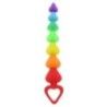 Fallo anale Rainbow Heart Beads