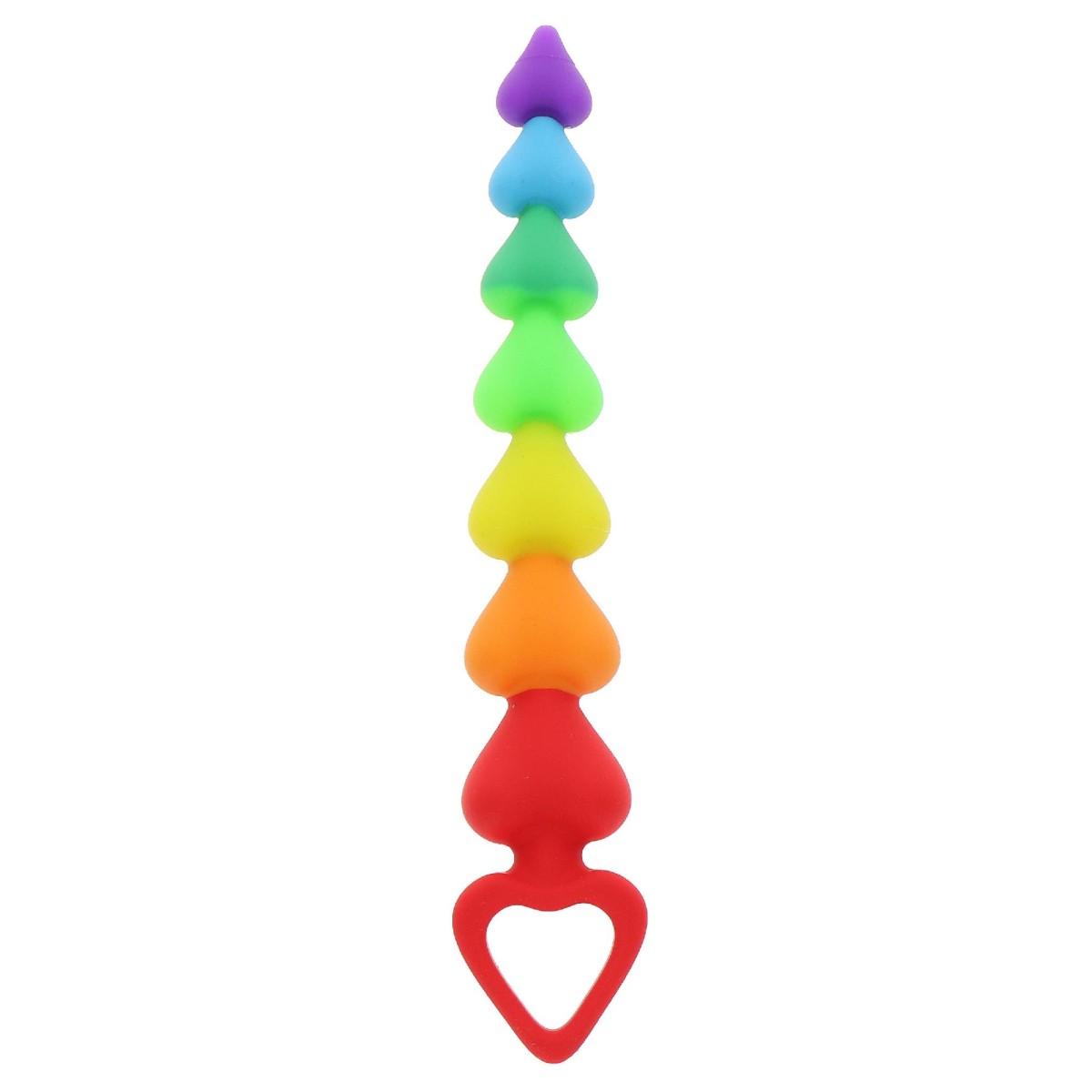 Fallo anale Rainbow Heart Beads