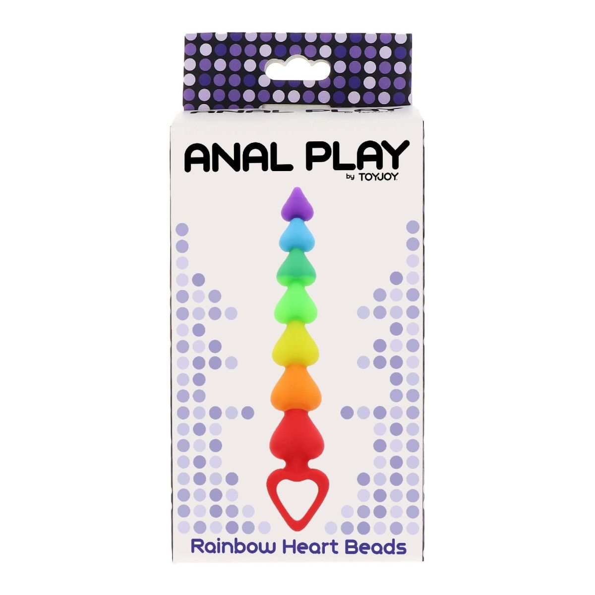 Fallo anale Rainbow Heart Beads