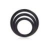 Set 3 pz anelli fallici in silicone nero Set 3 pz anelli fallici in silicone nero