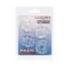 Anelli fallici stimolanti 4 pz trasparenti Anelli fallici stimolanti 4 pz trasparenti