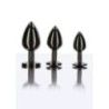 Plug anale metallo e gioiello nero Small Plug anale metallo e gioiello nero Small