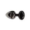 Plug anale metallo e gioiello nero Medium Plug anale metallo e gioiello nero Medium