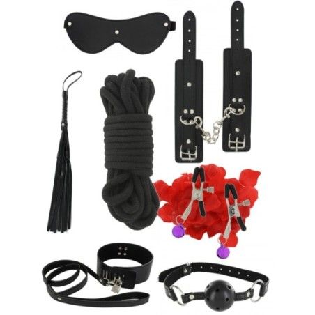 Kit 8 pz Amazing Bondage sex toys nero
