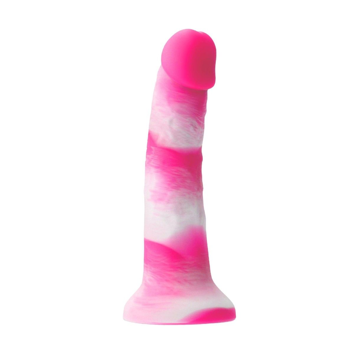 Maxi dildo ventosa bianco fucsia