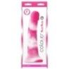 Fallo Realistico bianco e fucsia 22 cm Fallo Realistico bianco e fucsia 22 cm