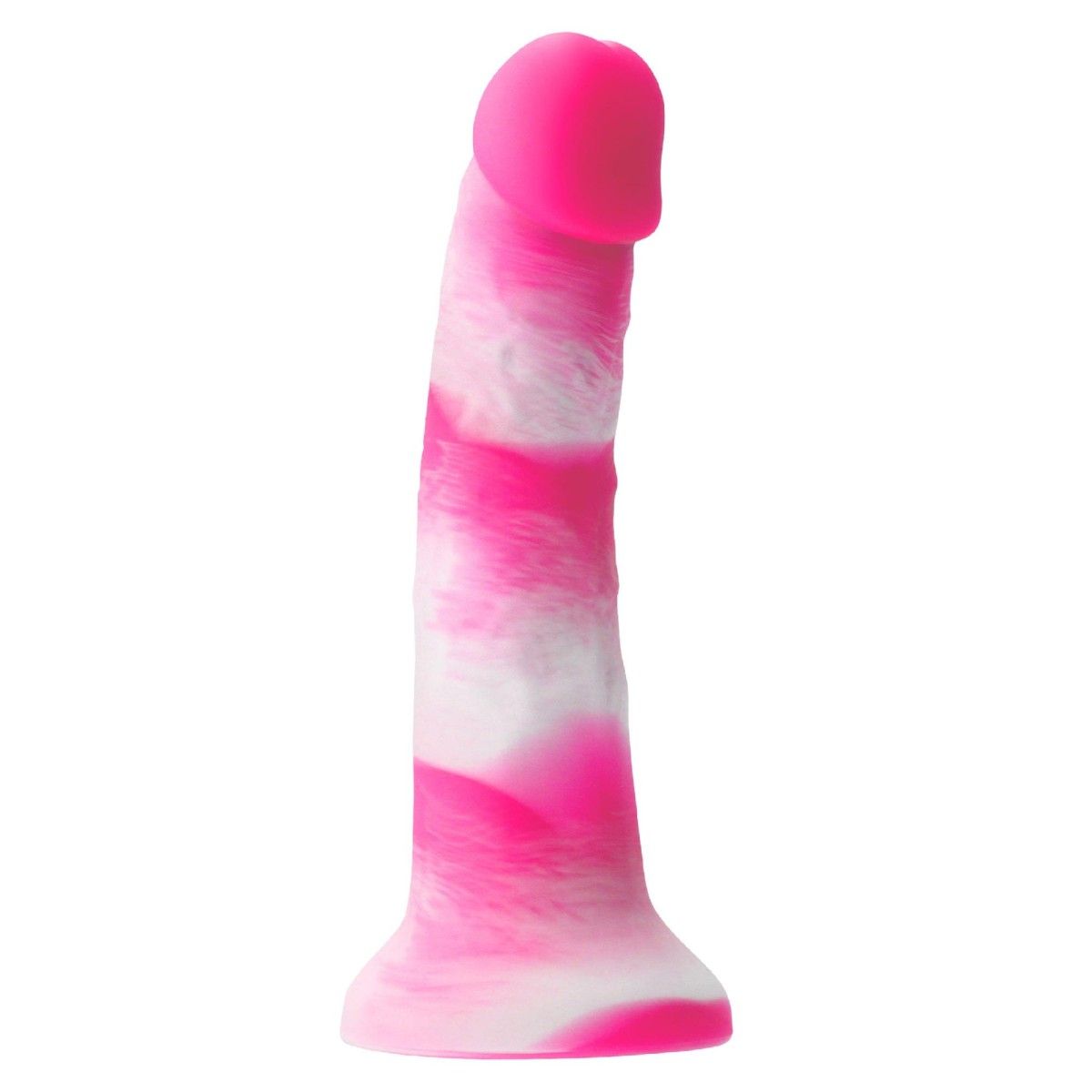 Dildo maxi ventosa bianco e fucsia