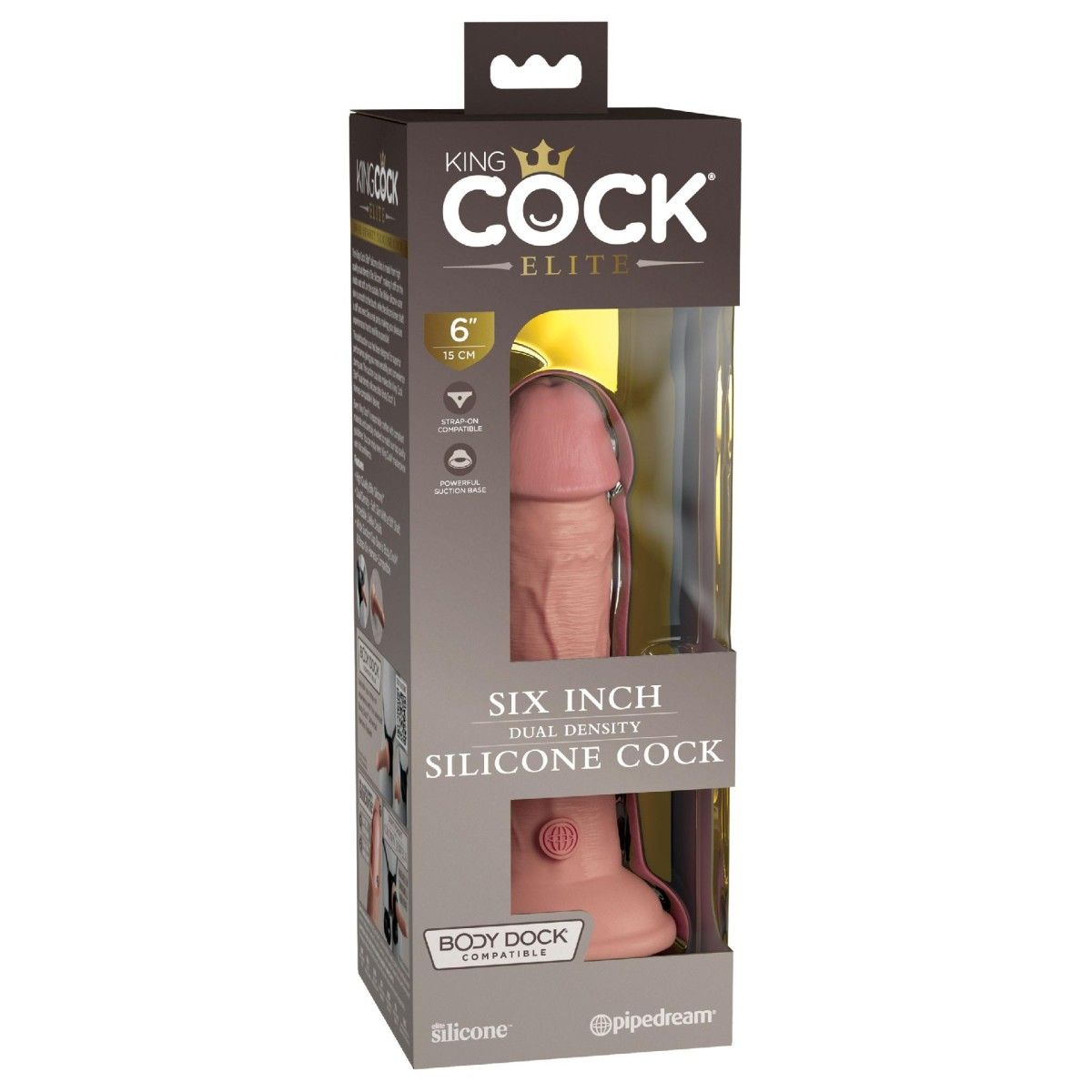 Dildo ventosa pelle bianca Cock