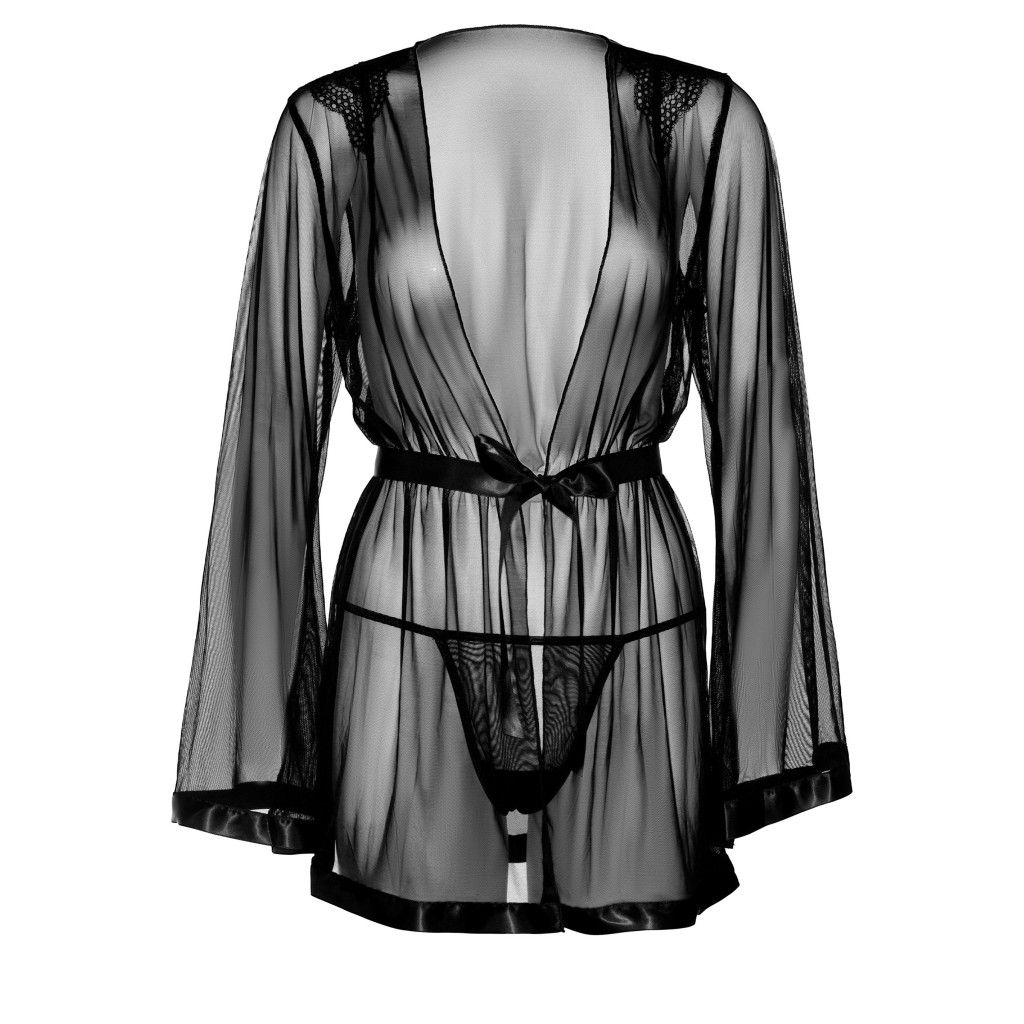 Mini vestaglia con tanga Sheer Kimono and String