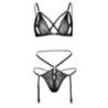 Completo sexy 2 pz Peek-a-Boo nero Completo sexy 2 pz Peek-a-Boo nero