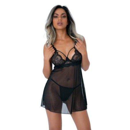 Babydoll sexy e perizoma nero Daring Intimate