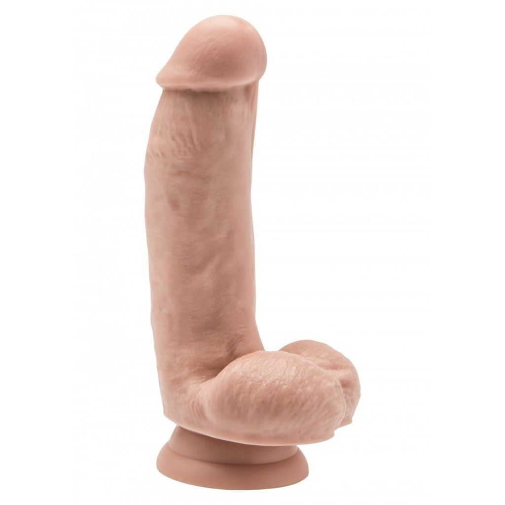 Fallo realistico dildo con ventosa e testicoli get real cock 6 flesh