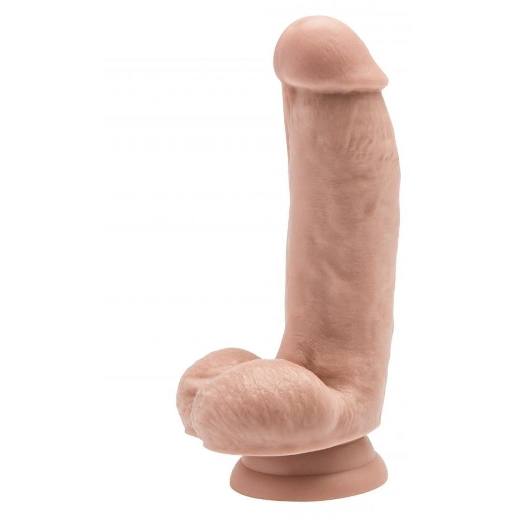 Fallo realistico dildo con ventosa e testicoli get real cock 6 flesh