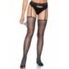Set 2 pz calze e reggicalze neri e strass Set 2 pz calze e reggicalze neri e strass