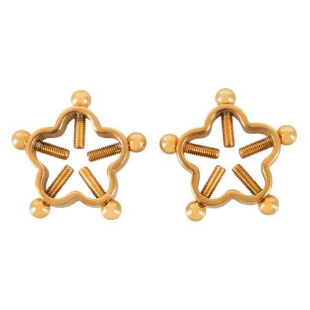 Morsetti capezzoli regolabili stelline dorate