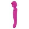 Vibratore wand vaginale 3 in 1 fucsia Vibratore wand vaginale 3 in 1 fucsia
